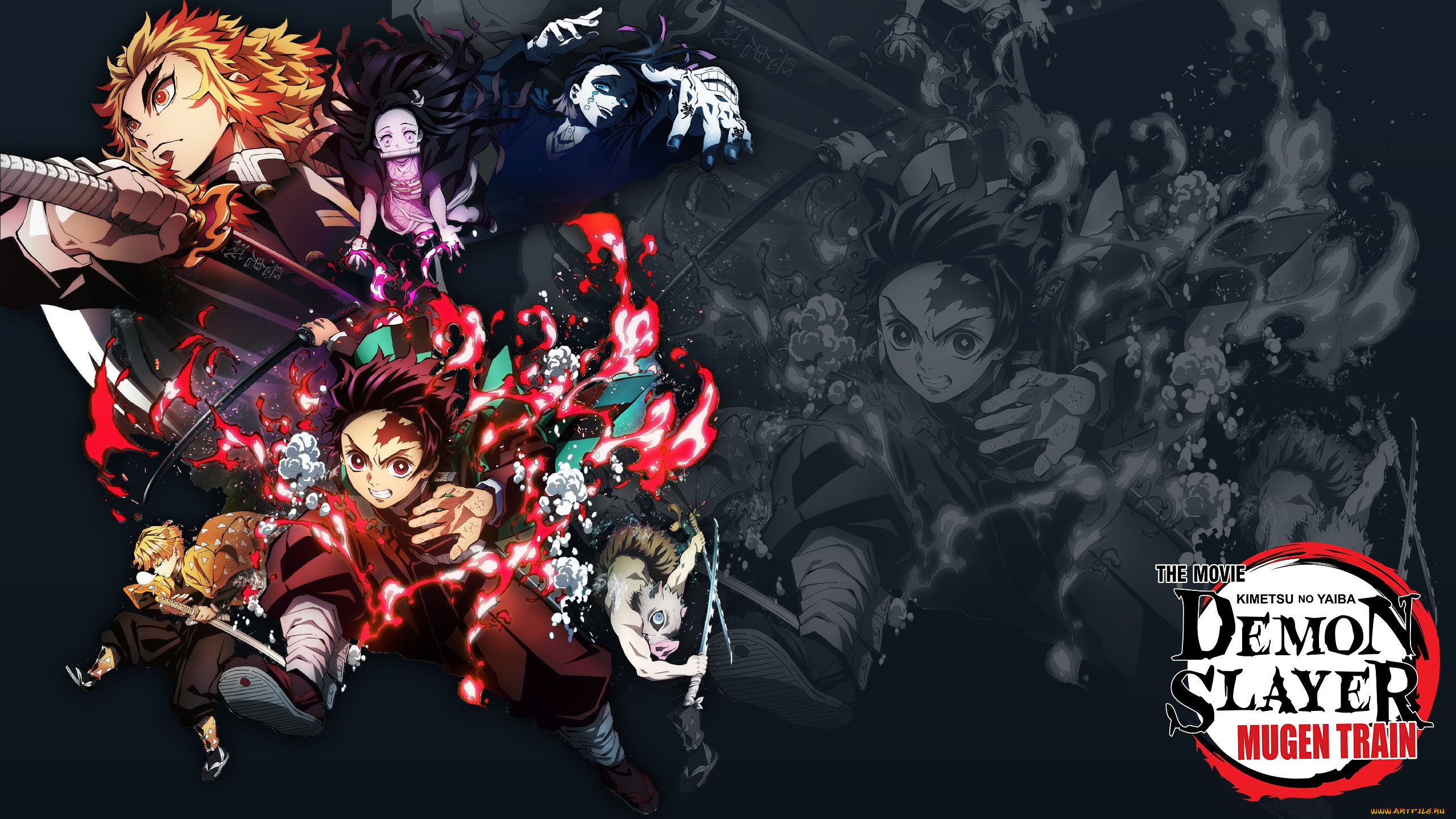 , demon slayer,  kimetsu no yaiba, demon, slayer, kimetsu, no, yaiba, the, movie, mugen, train